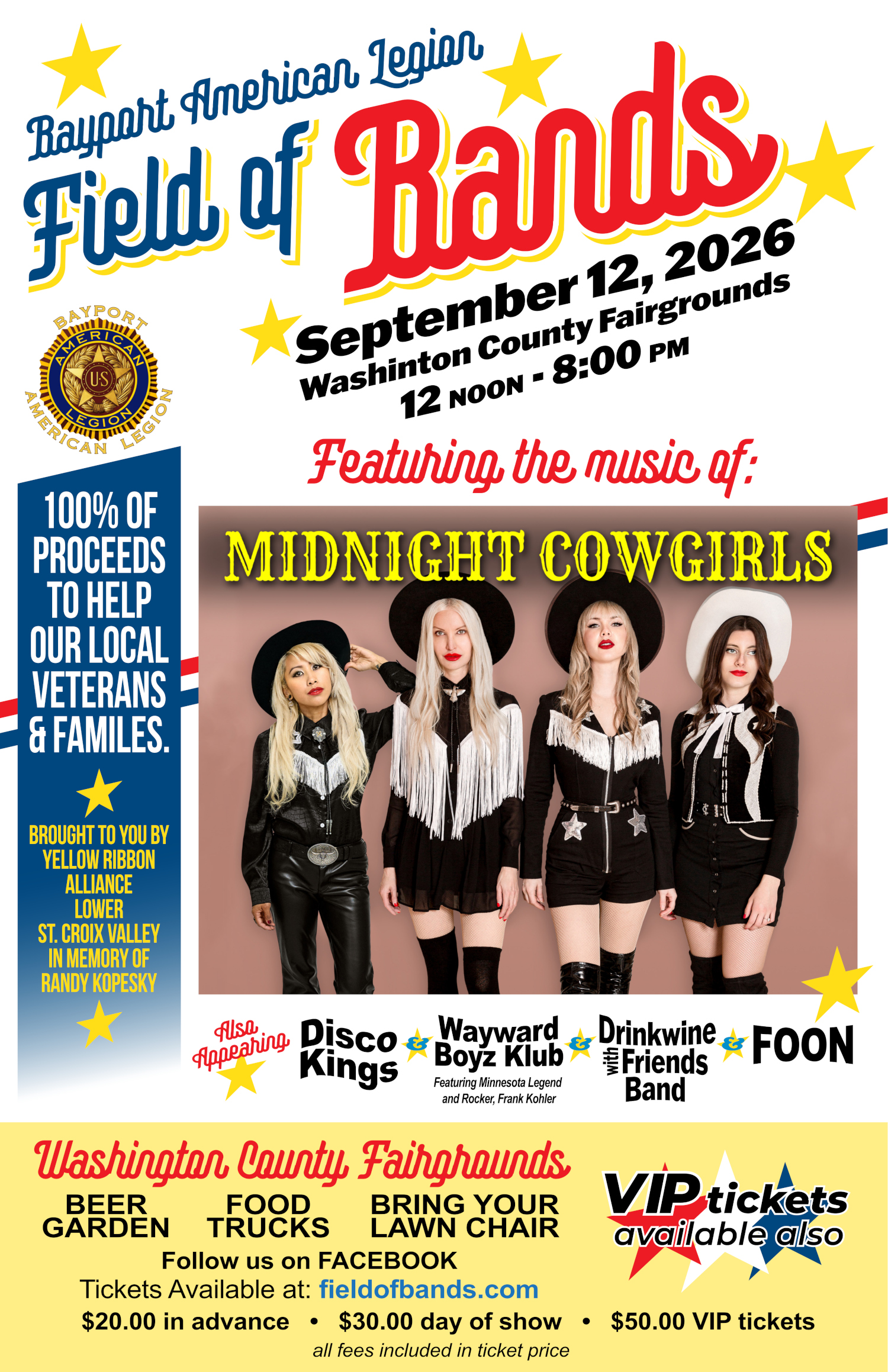 Bayport American Legion, Field of Bands, Sep 12, 2026